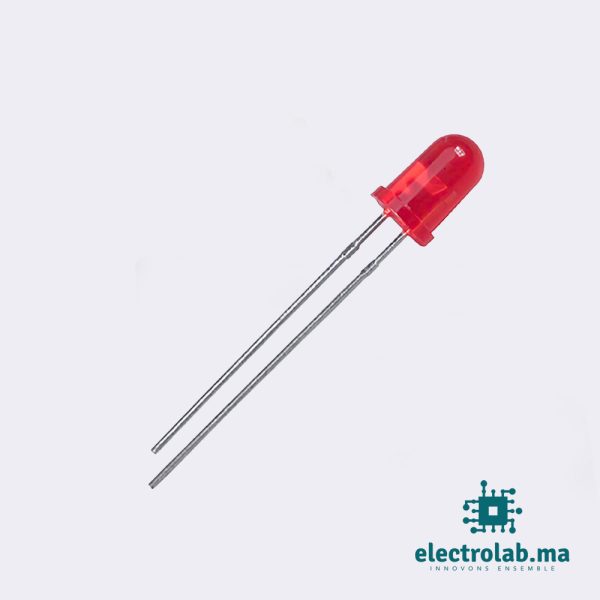 LED Rouge 5mm pour projets électroniques et signalisation lumineuse
